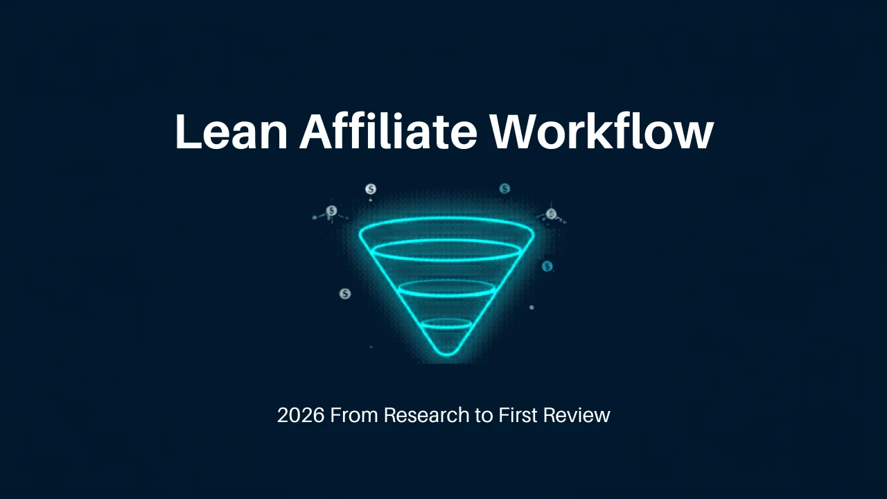 From Program Research to First Published Review: A Lean Affiliate Workflow